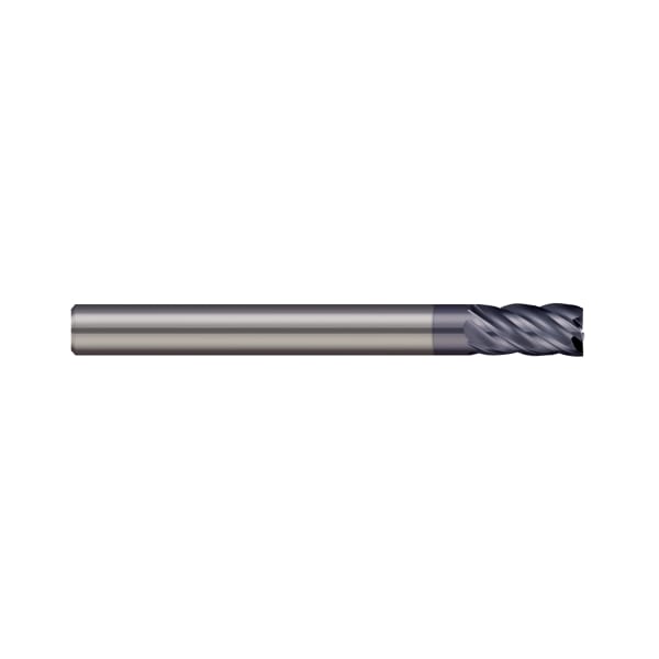 End Mill, 5 Flute, Square, 0.5000" (1/2) Cutter dia, Finish: NACRO